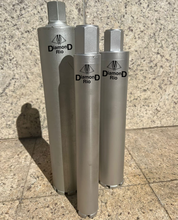 Kit de Broca Diamantada para Concreto 21/4''- 3 1/4'' - 4 1/4''